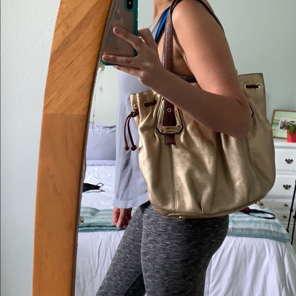 Gold Michael Kors Handbag - Picture 5 of 6